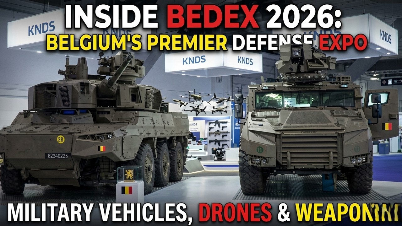 Inside BEDEX 2026: Belgium's Premier Defense Expo Showcasing Military Vehicles, Drones & Weaponry