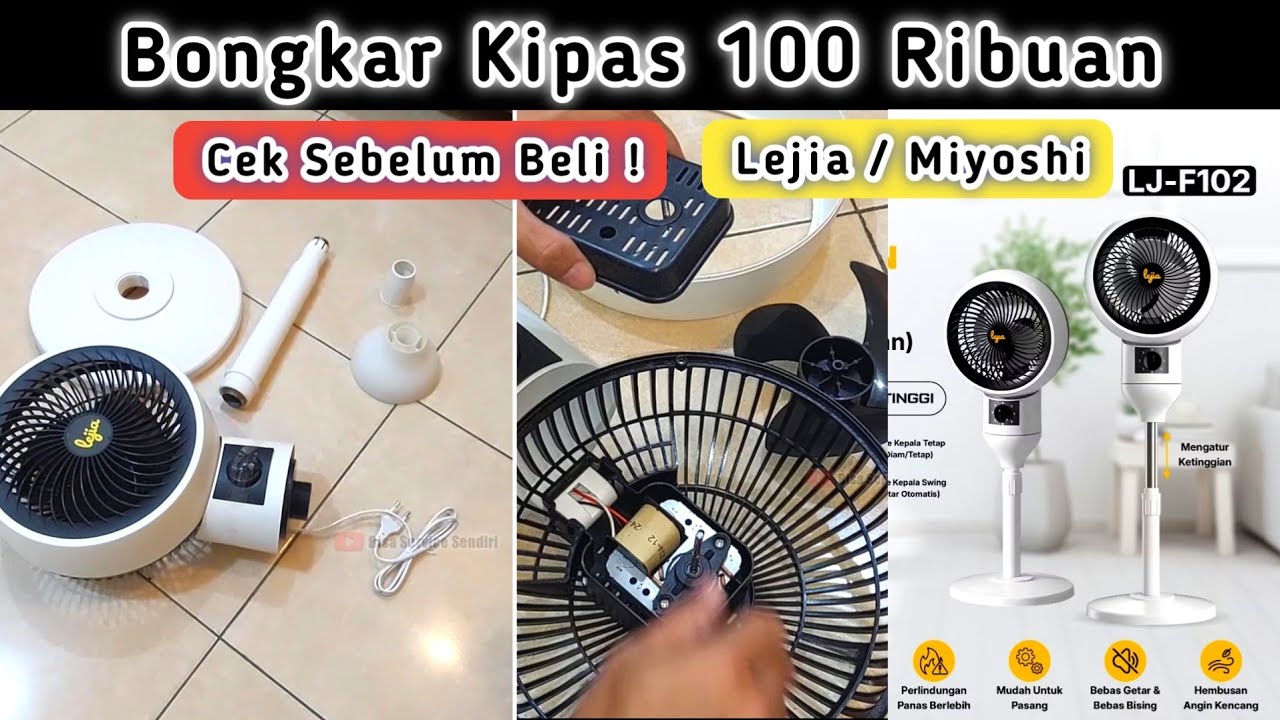 Murah ! Kipas Angin Lejia LJ F102 Miyoshi 100 Ribuan