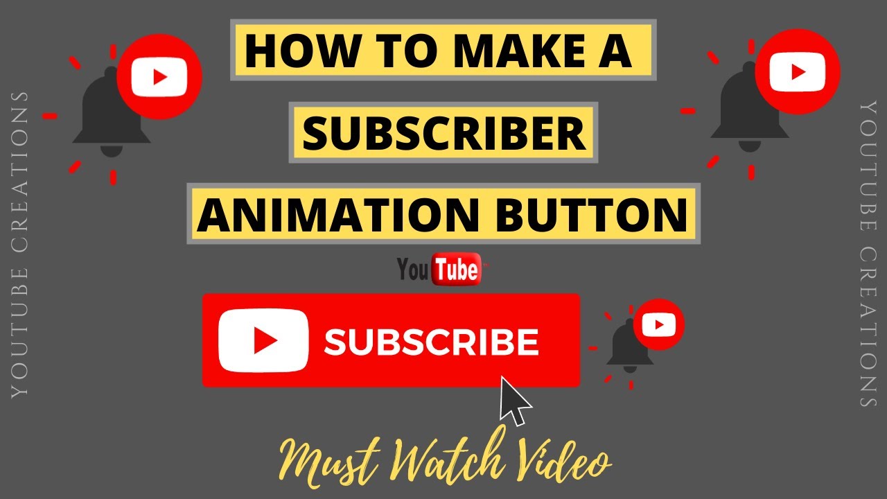 How to create subscribe bell icon (2020) Subscribe and bell icon intro kaise banaye | intro
