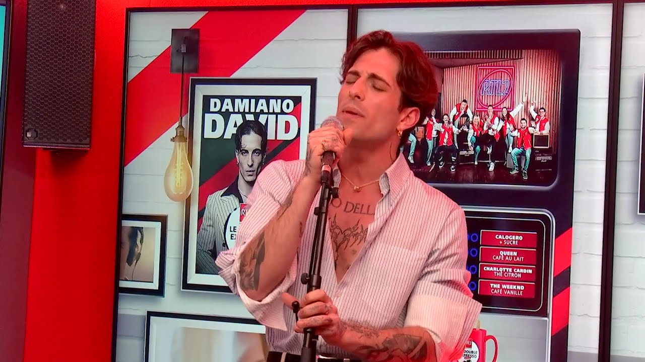 LIVE - Damiano David interprète "Next Summer" dans Le Double Expresso RTL2 (21/03/25)