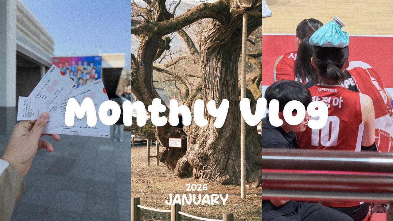 [Monthly vlog #12]  공놀이에 진심인 도파민 중독자의 1월 브이로그 | 2026.01