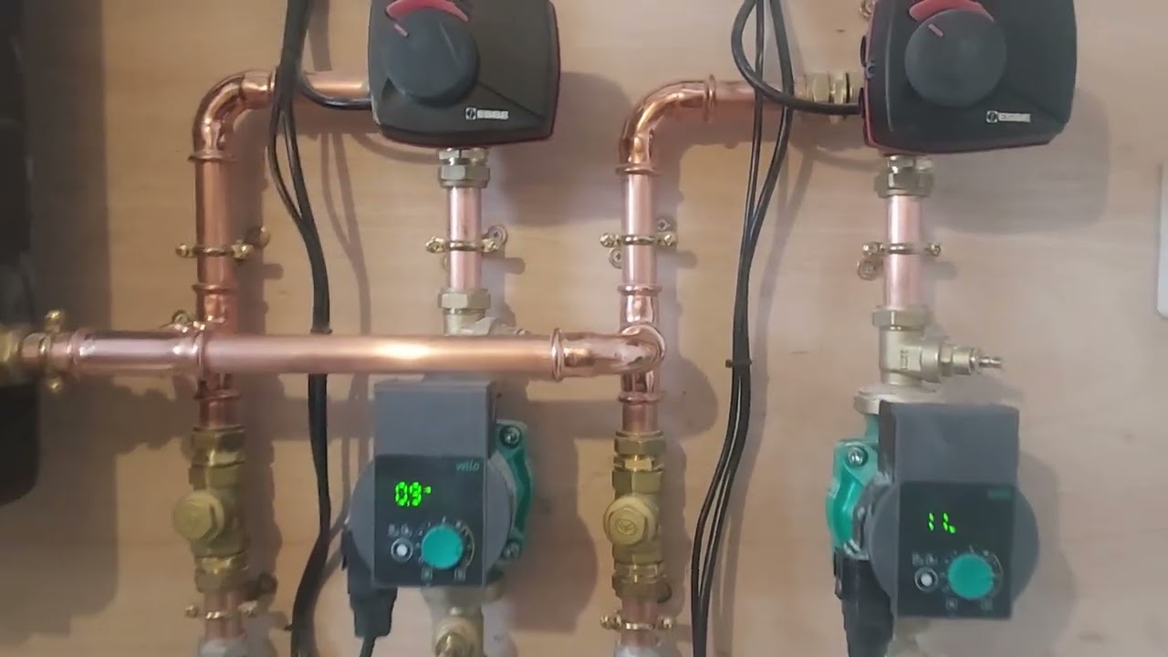 Setting the flow rates for each Zone with the wilo pump display.