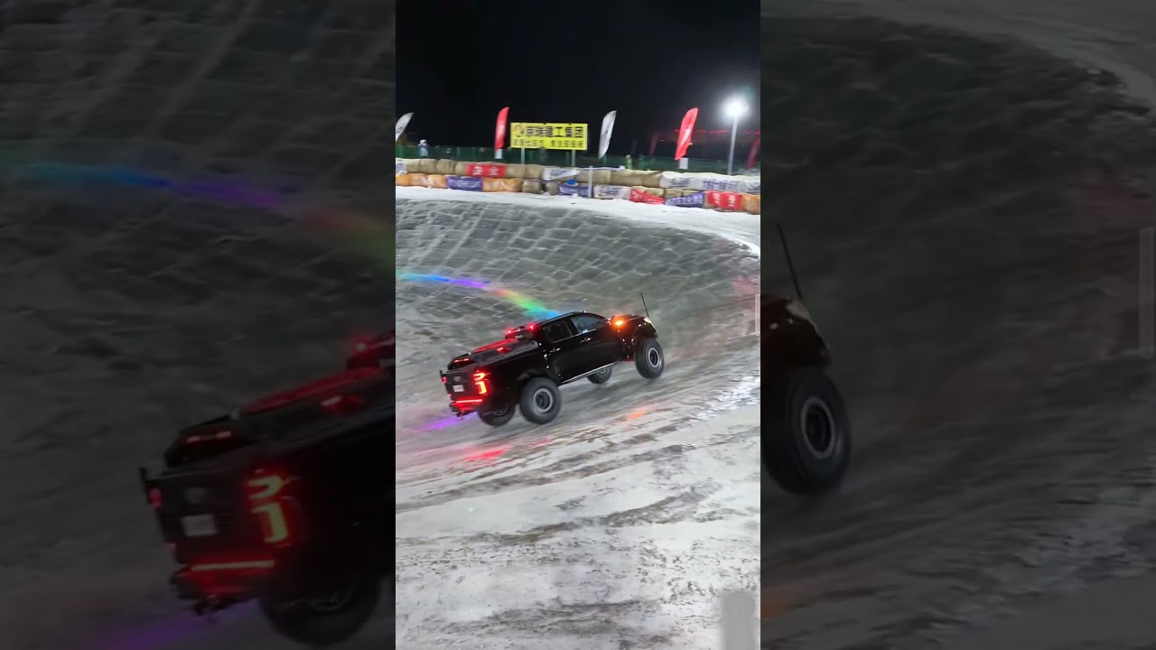 From Icy Track to Monster Stunt Domination  | Powerful Monster Truck Action #shorts