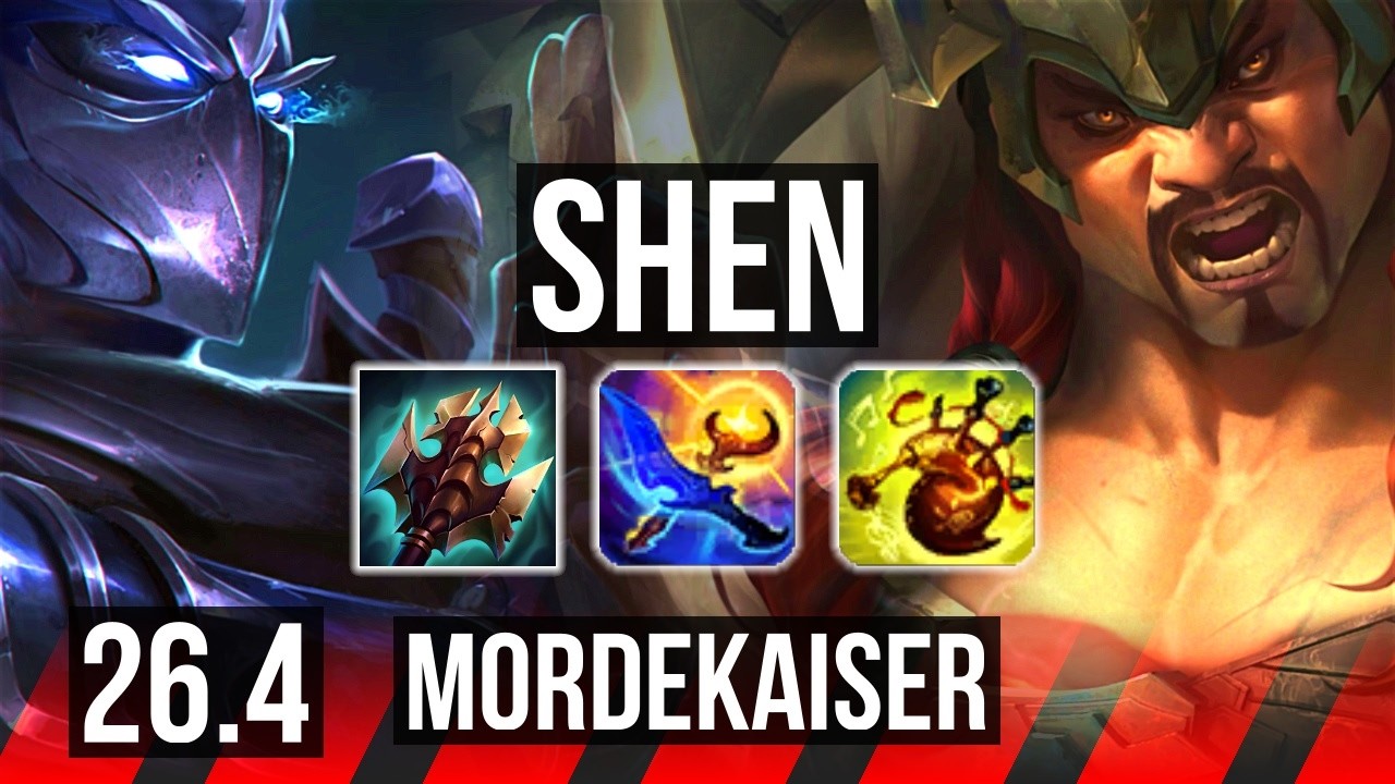 SHEN vs MORDEKAISER (TOP) | Good KDA: 6/1/16 | KR Challenger | 26.4