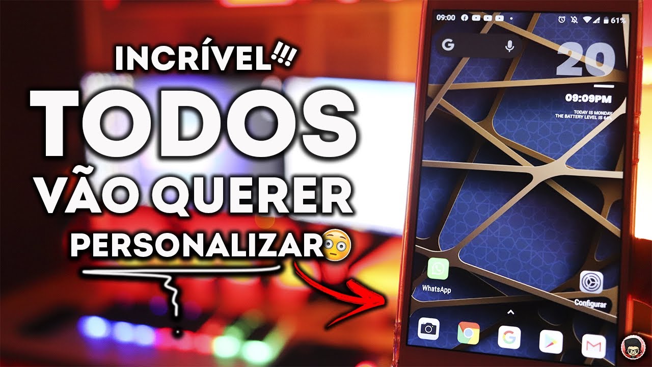 👏Ficou Incrível! Personalizei TODO meu CELULAR usando a NOVA LAUNCHER