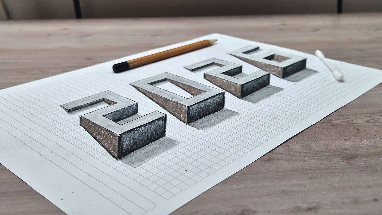 2026 3d drawing very very easy