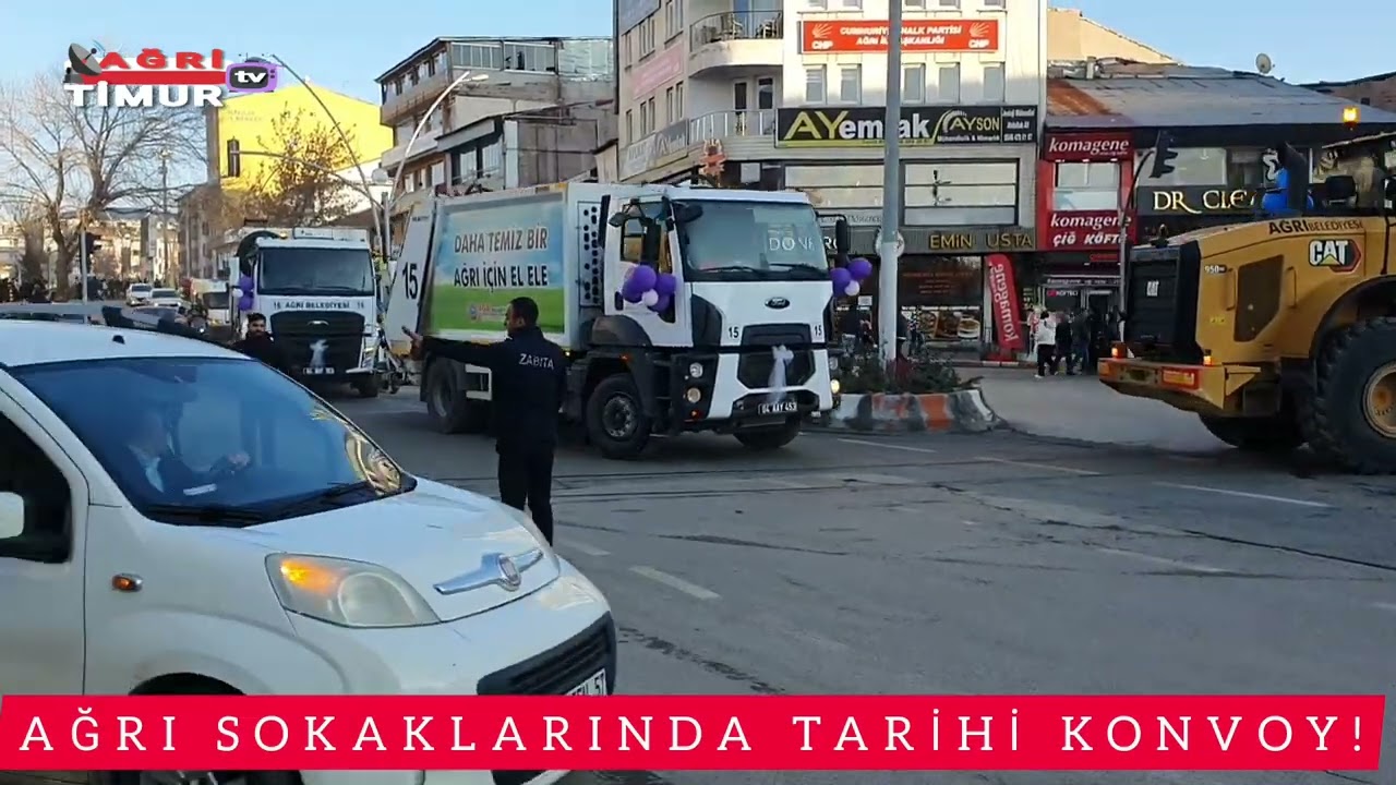 AĞRI SOKAKLARINDA TARİHİ KONVOY! Başkan Hazal Aras, Yeni Hizmet G&uuml;c&uuml;n&uuml; Tanıttı. 🚚💥