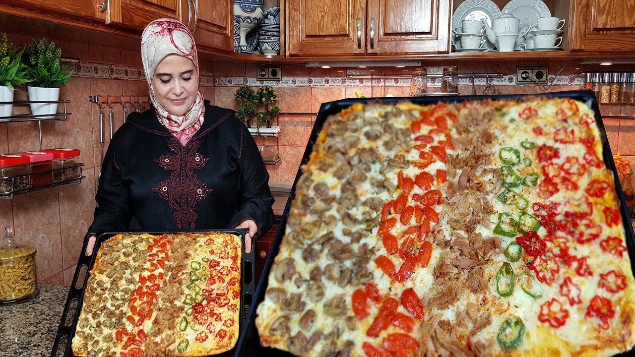 بيتزا اسفنجية عملاقة بمذاق مختلف عن المعتاد فعلا تحفة👌