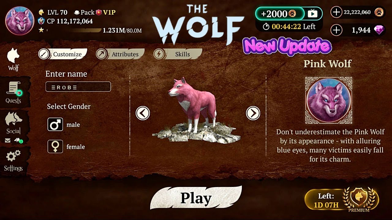 🔴 LIVE | New Update | The Wolf: Online RPG Simulator Swift Apps LTD | Quest | CO-OP and PVP |