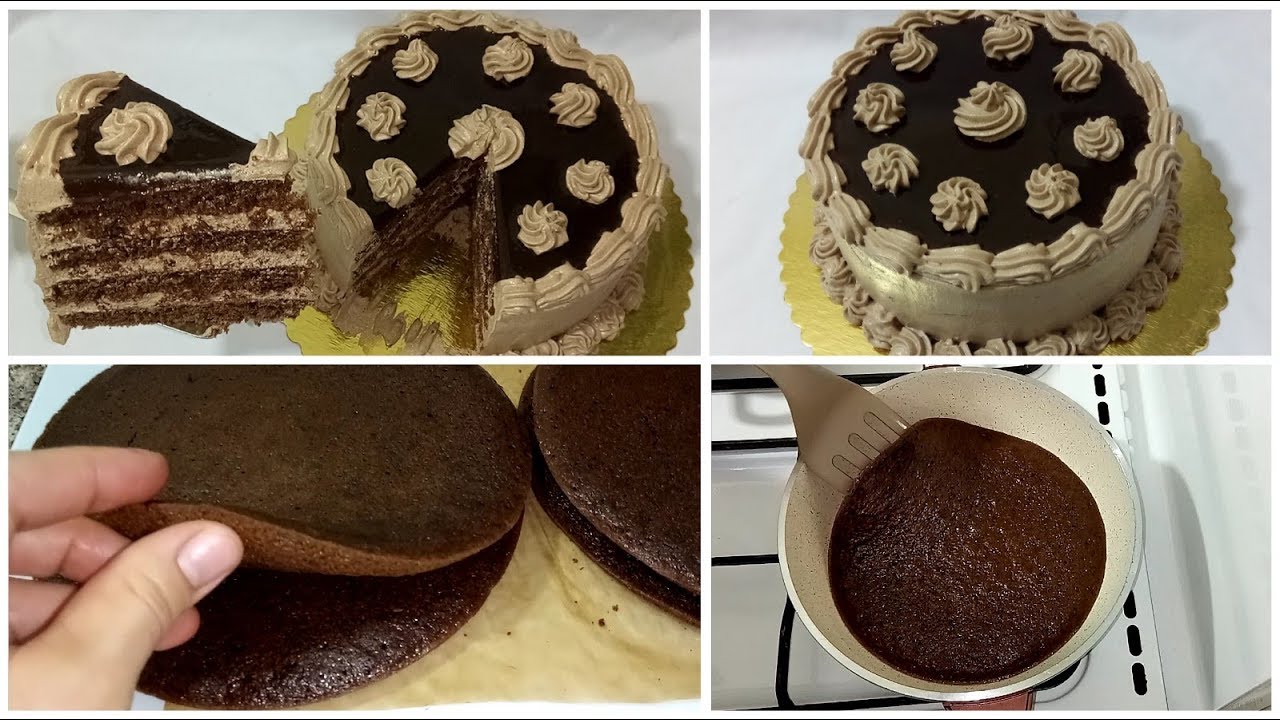 أروع كيكة في المقلاة  بدون خلاط كهربائي وبمكونات بسيطة ✨ Cake à la poêle