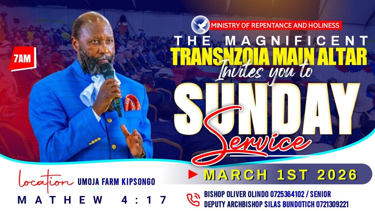 THE MAGNIFICENT TRANS NZOIA MAIN ALTAR||SUNDAY SERVICE||01/03/2026