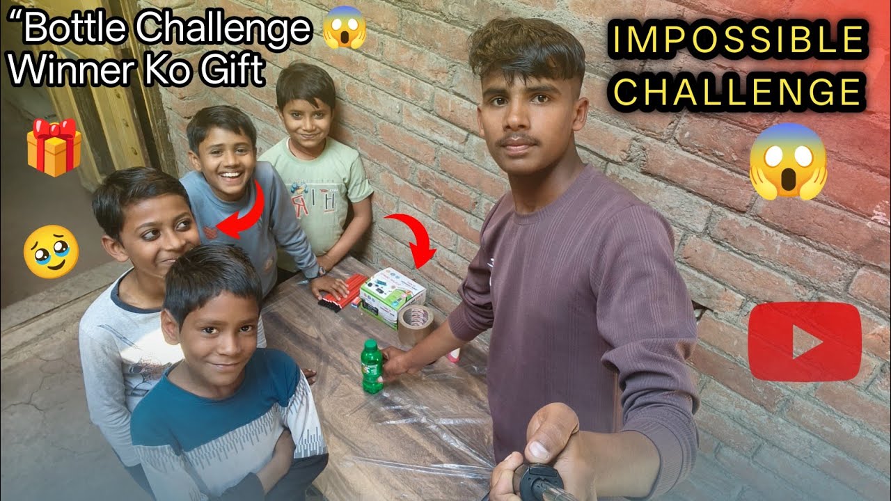 सिर्फ 25% पानी वाली Bottle सीधी रखो और जीत जाओ गिफ्ट 😲