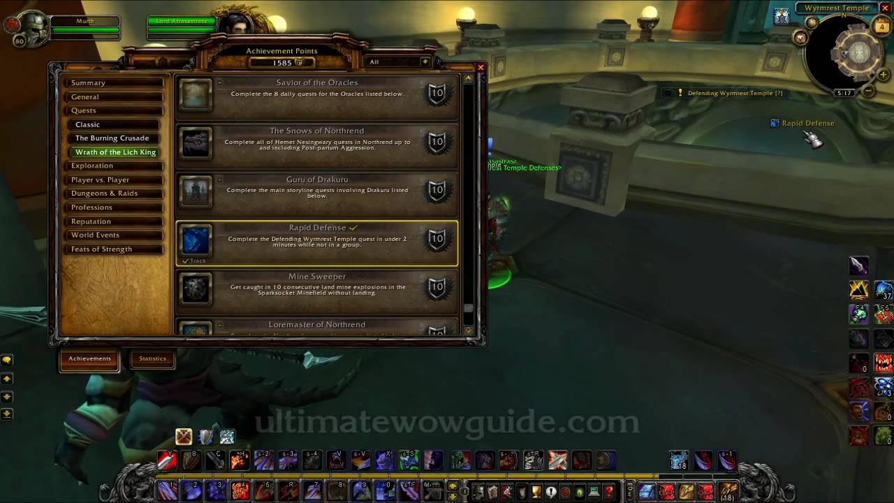 'Defending The Wyrmrest Temple' - 'Rapid Defense' Achievement