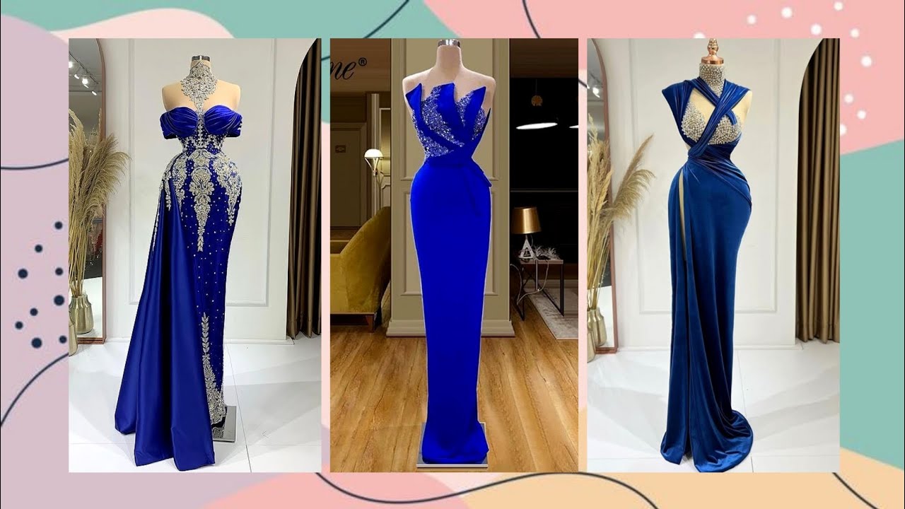 Beautiful Blue Designer Long Prom dresses || Party wear Blue Outfits To wear And Style