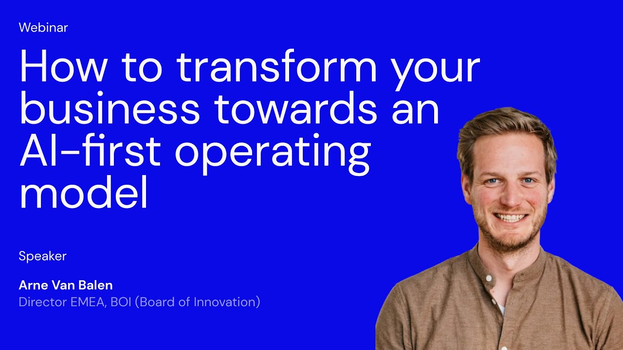 Webinar: How to transform your business towards an AI-first operating model