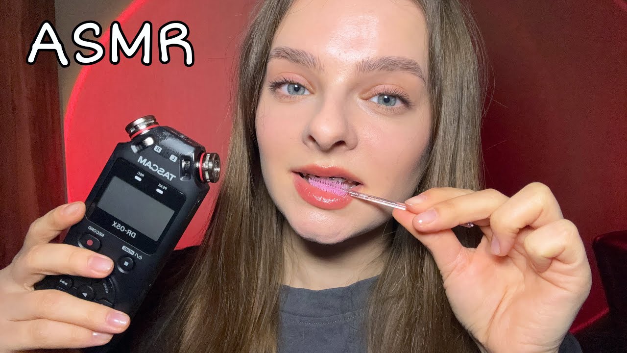 ASMR Spoolie Nibbling Mouth Sounds with Tascam👄