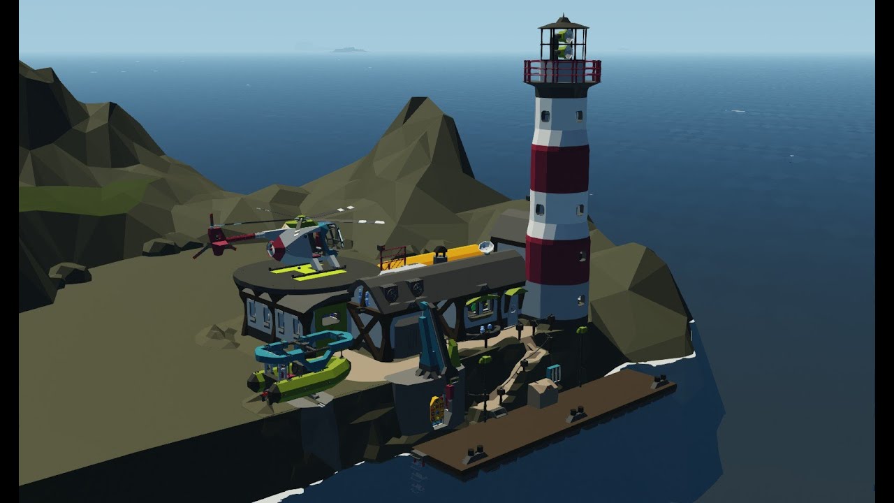 Sun shot lighthouse