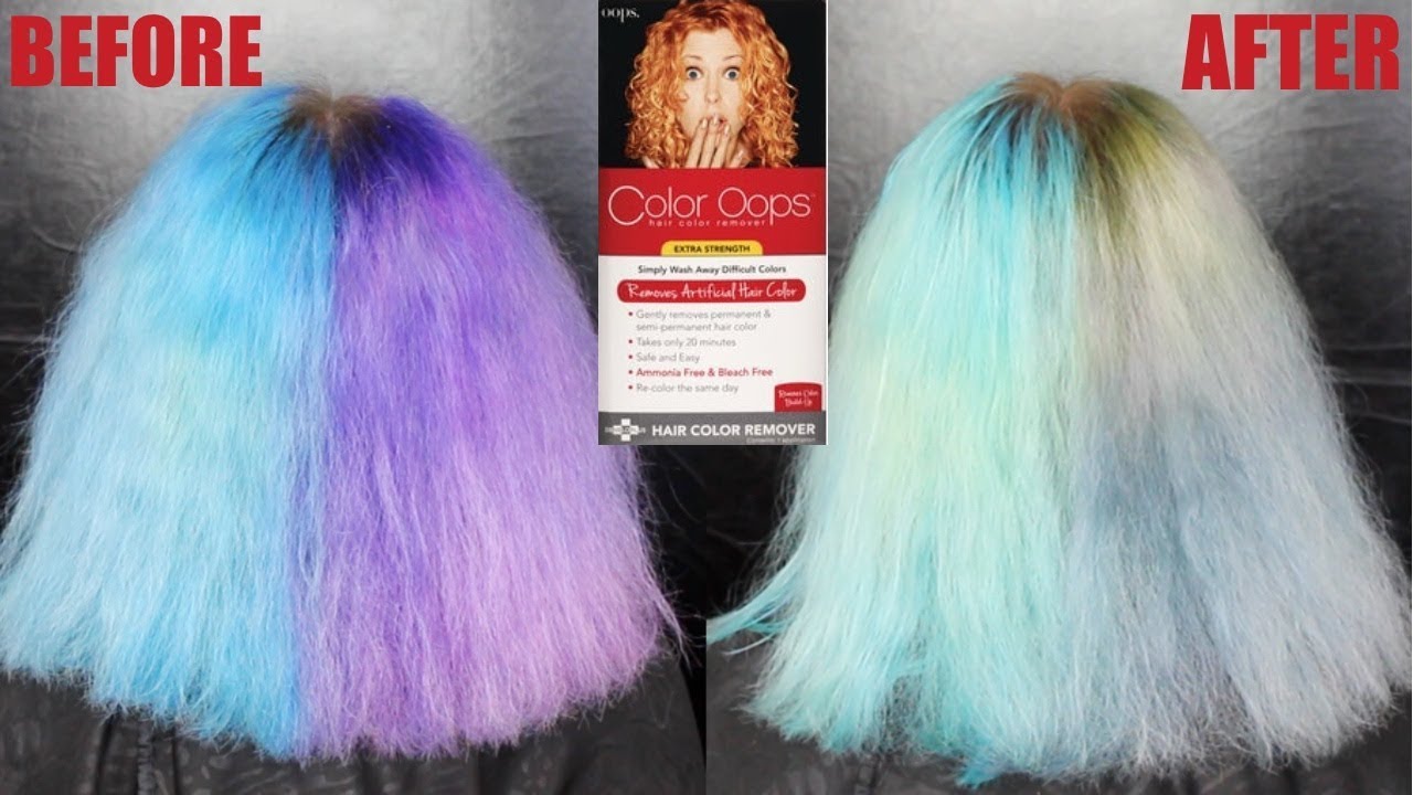 Color Oops On Purple And Blue Hair!