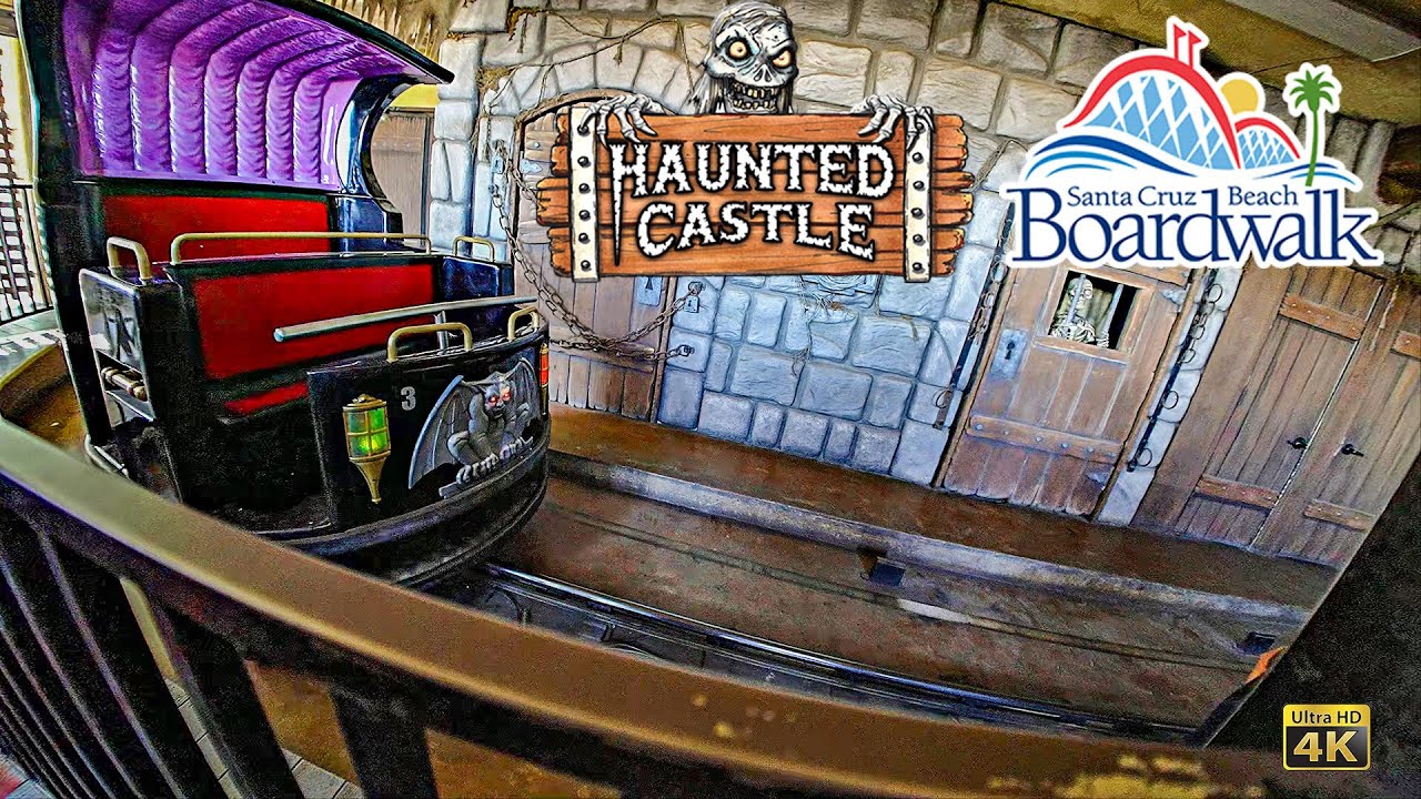 Haunted Castle On Ride Low Light 4K POV Santa Cruz Beach Boardwalk 2024 06 20