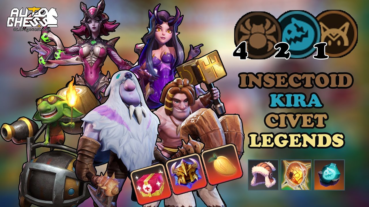 INSTEAD OF DELETING,IT'S BETTER TO MAKE IN MEMORY🐛🐛LEGENDARY PIECE - 4 INSECTOID 2 KIRA • AUTO CHESS