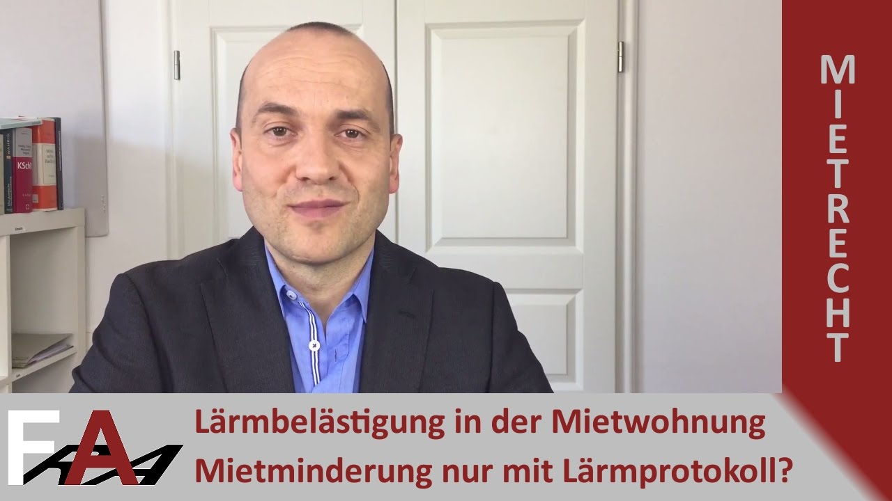 Lärmbelästigung in der Mietwohnung - Mietminderung nur mit Lärmprotokoll?