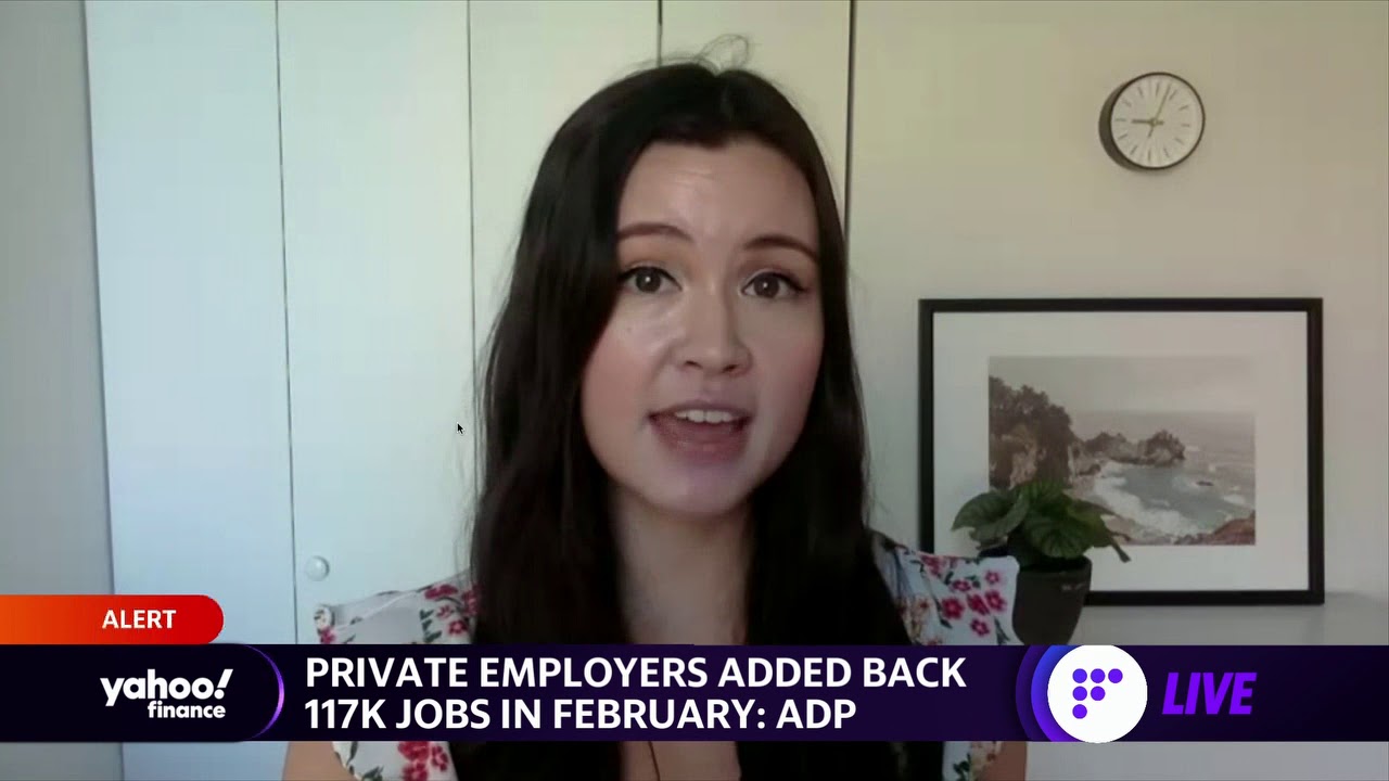 Private employers added 117K jobs in February vs. 205K expected: ADP