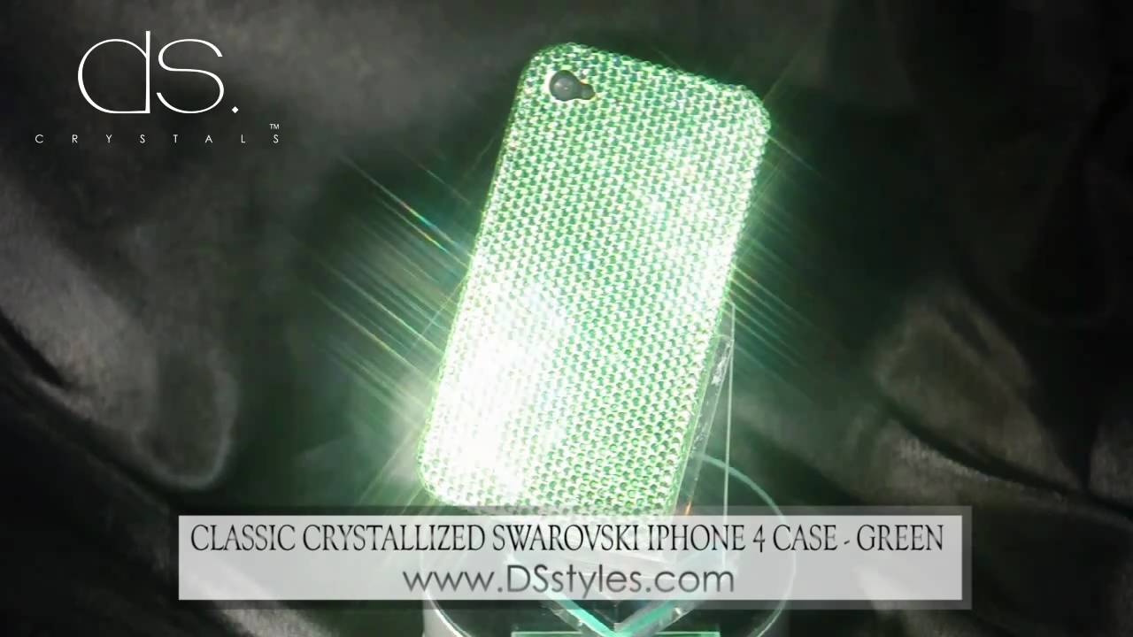 Classic Crystallized Swarovski iPhone 4 Case - Green from dsstyles.com