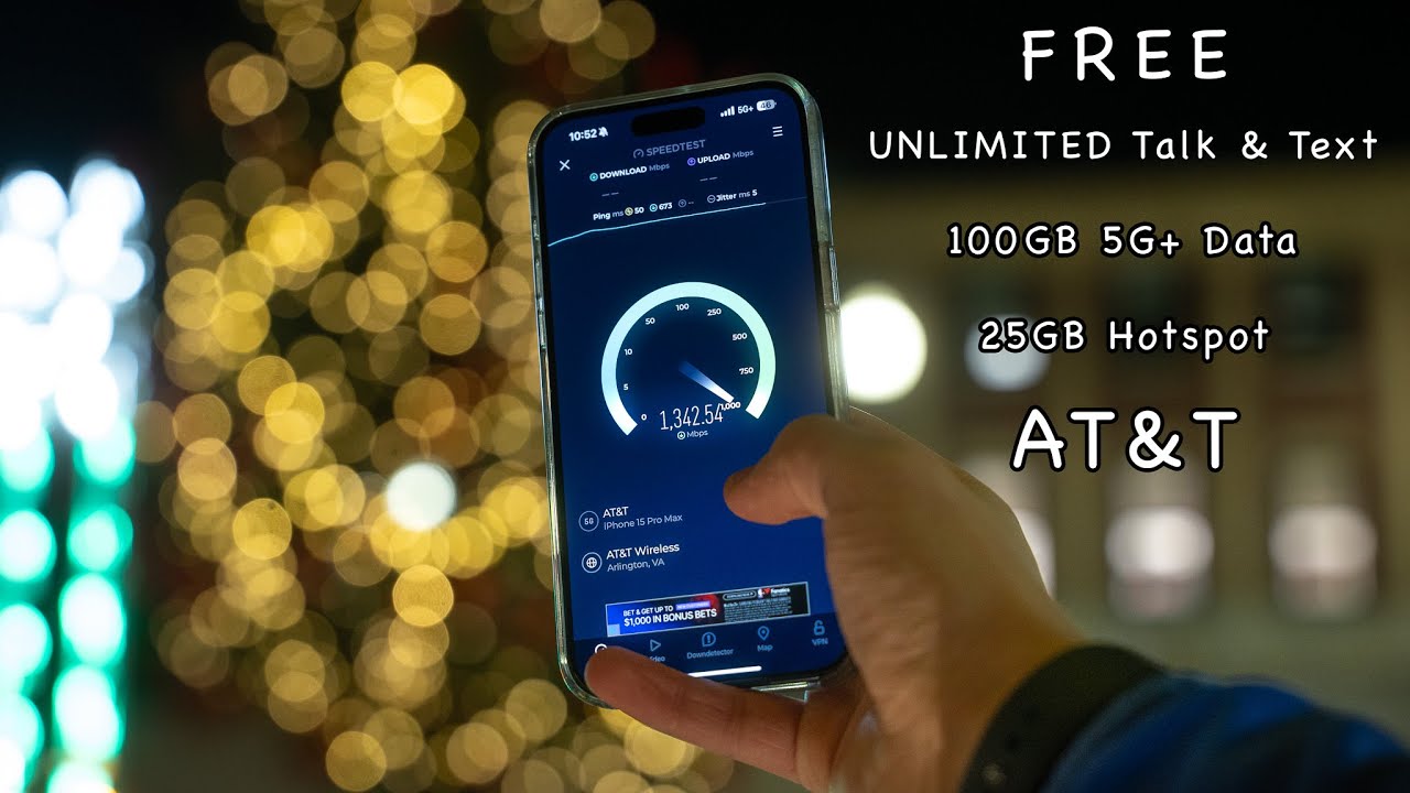 AT&T eSIM 30 дней, 100 ГБ данных, БЕСПЛАТНО — как настроить