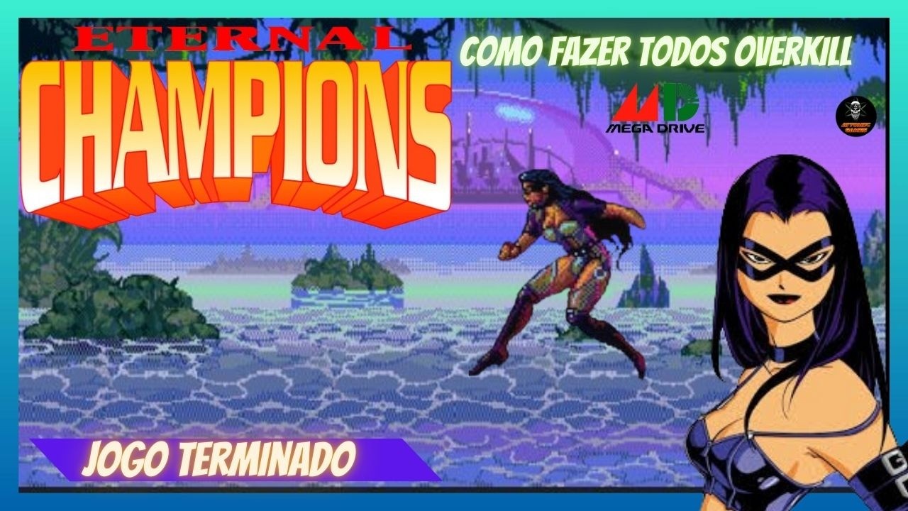 COMO FAZER OS OVERKILL DE ETERNAL CHAMPIONS + GAMEPLAY  COMPLETA COM SHADOW - MEGADRIVE LONGPLAY