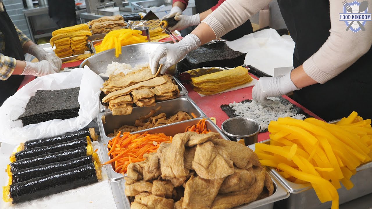 Удивительно любимый в Корее $ 1,7 Kimchi Kimbab / Корейская уличная еда / K-FOOD