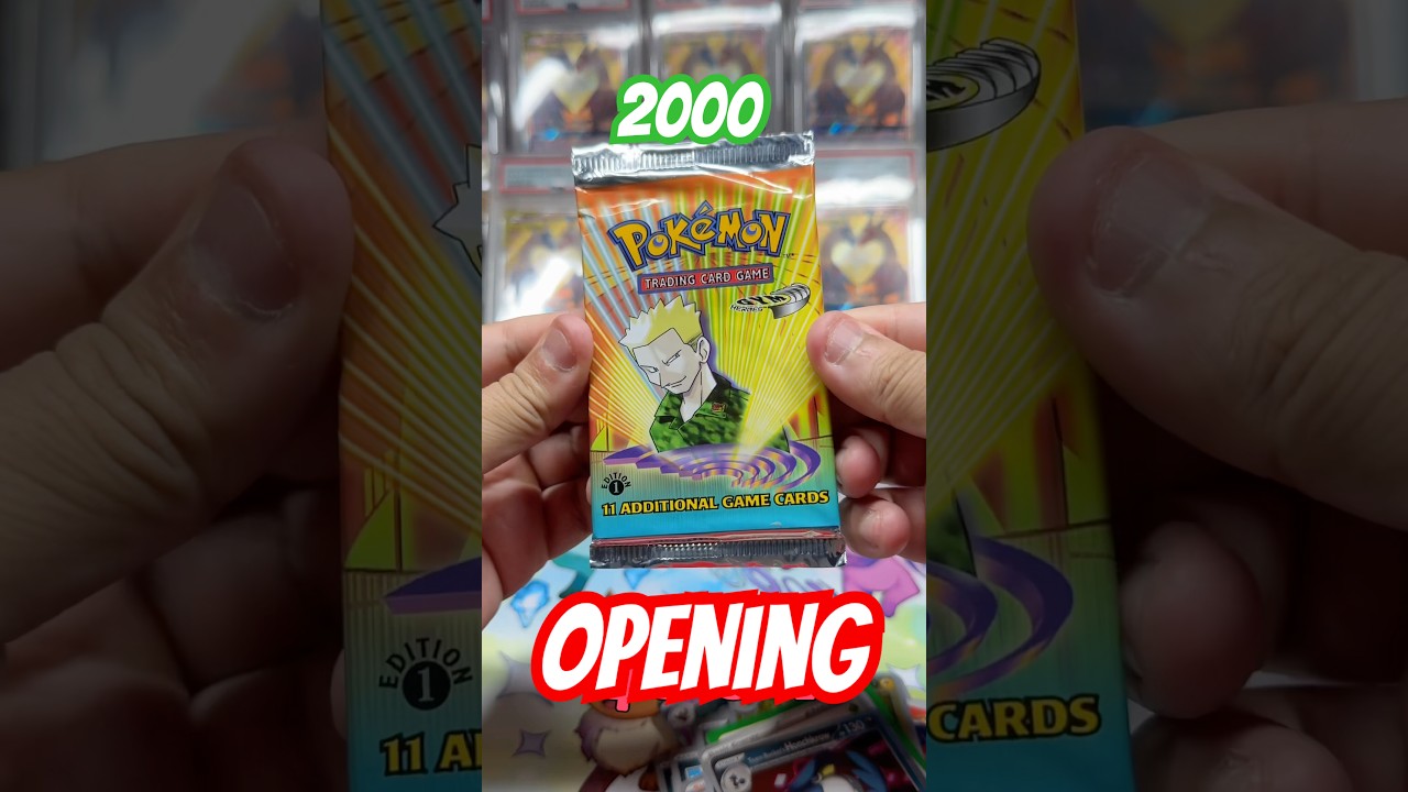 Opening a Vintage Pok&eacute;mon Pack! #packopenning #pokemontcg #pokemon