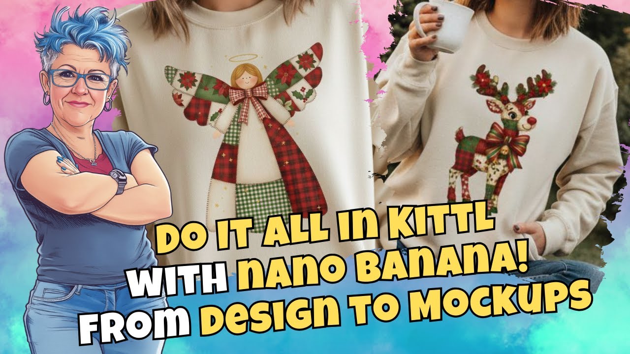От Prompt до Etsy с помощью ОДНОГО инструмента: Kittl + Nano Banana Model 🍌