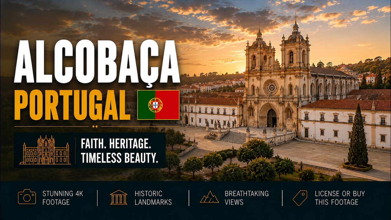 Alcoba&ccedil;a ● Portugal 🇵🇹 【4K】 Aerial Cinematic Drone