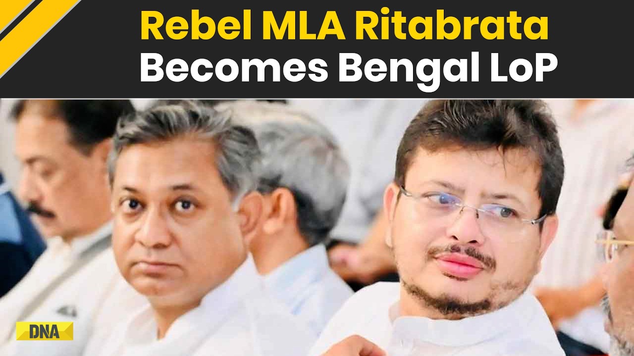 Bengal News: Rebel TMC MLA Ritabrata Banerjee Becomes Leader Of Opposition In West Bengal