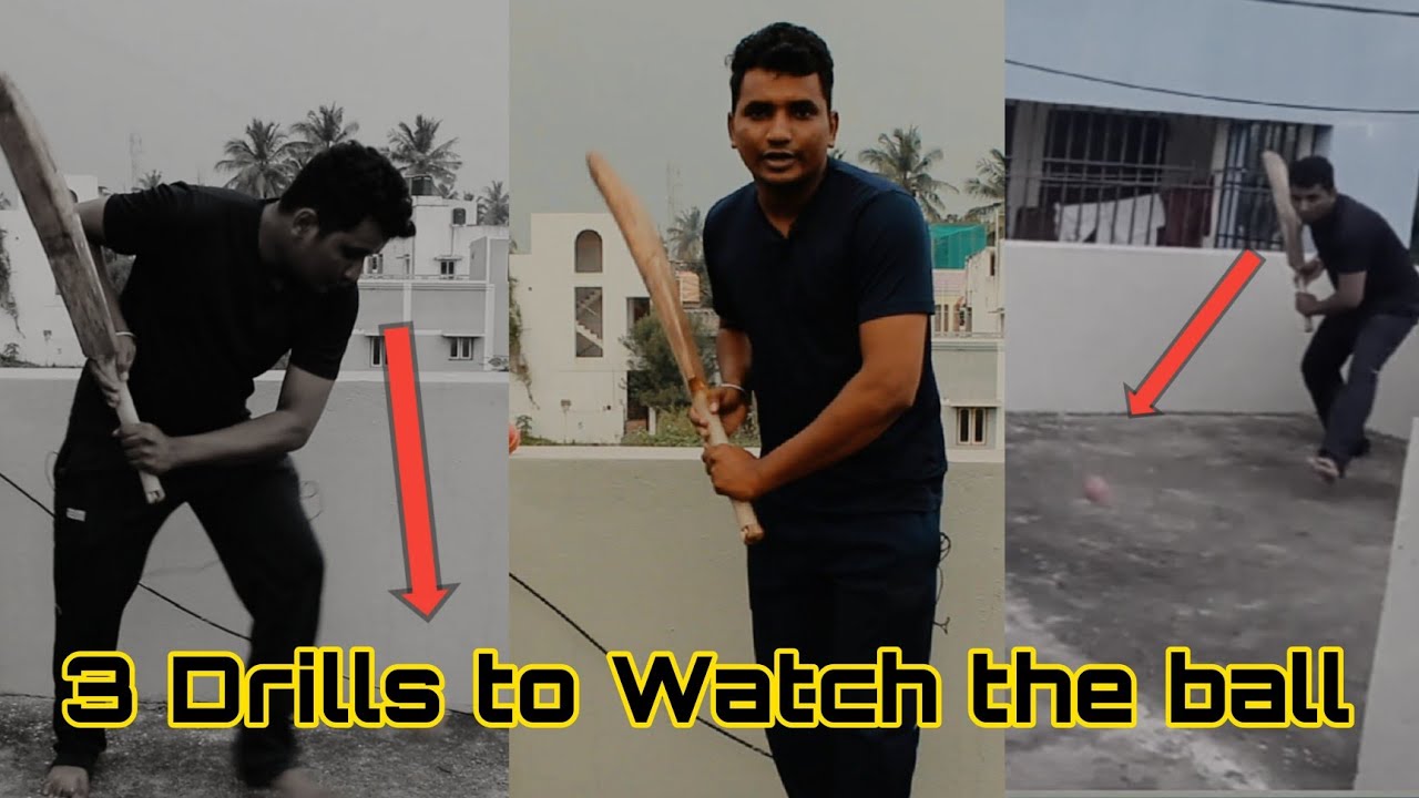 3 Drills to watch the ball in batting..