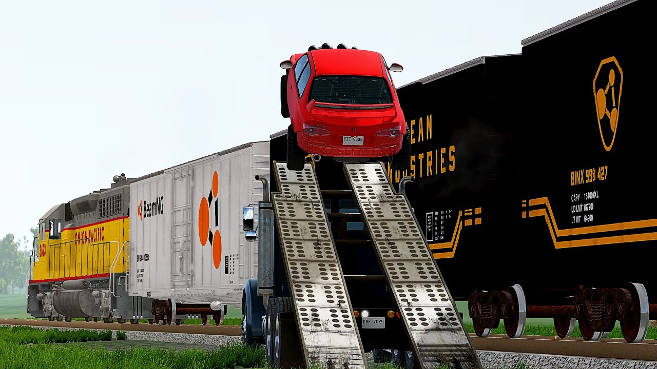 The Train Heist - BeamNG Drive Movie