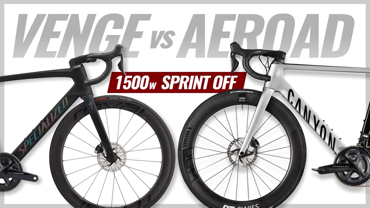 Canyon AEROAD vs Specialized VENGE! 1500 watt SPRINT-OFF after a STRAVA KOM HUNT