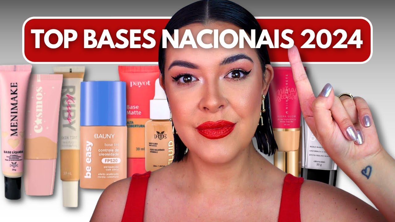Ranking de BASES NACIONAIS para PELE MADURA | Top BASES 2024 | #jessiflix #topbases #ranking