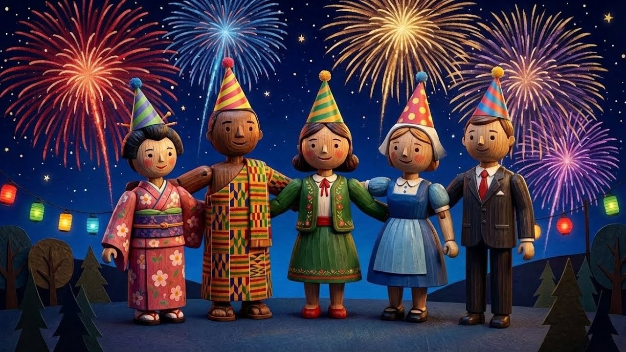 🎉 A Global New Year 🎉 | Traditions, Joy & Fireworks Around the World