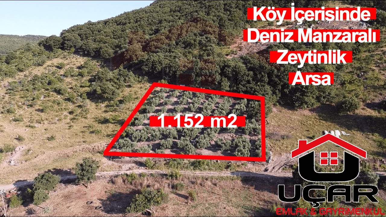 10- Uçar Emlak'tan 1.152 m2 Köy İçerisinde Deniz Manzaralı Arsa