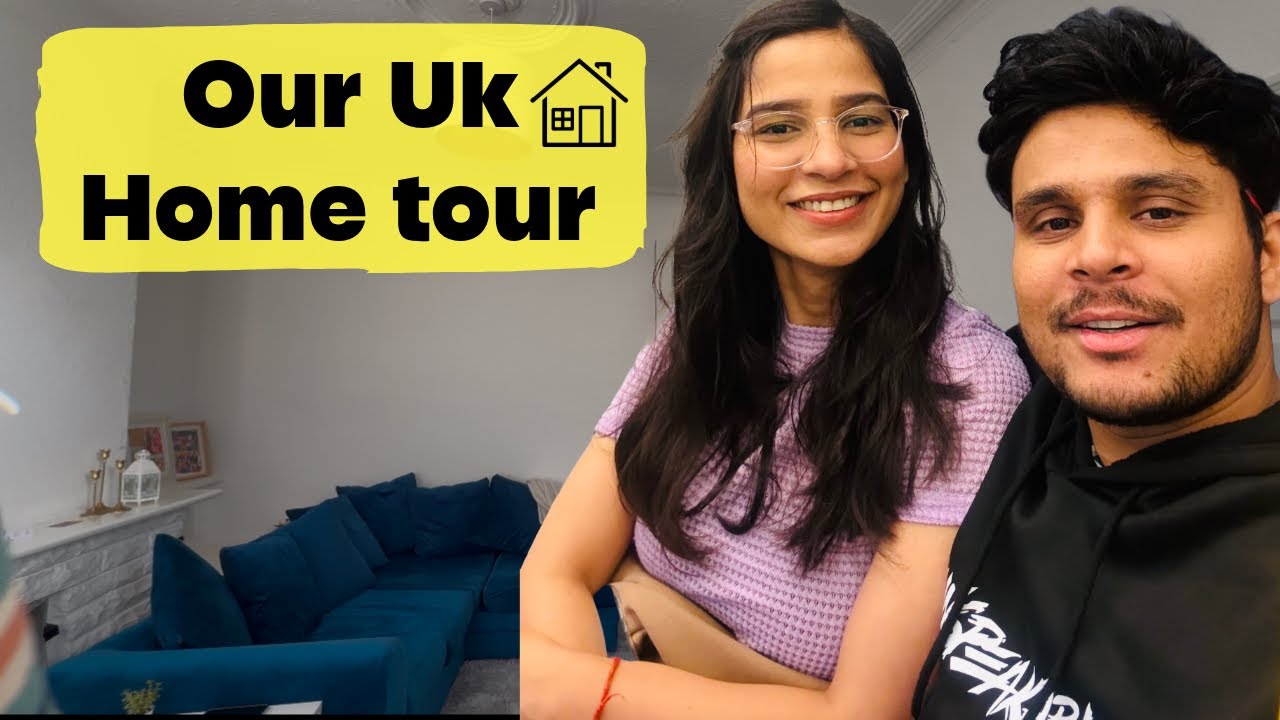 Our UK Home Tour 🇬🇧🏡♥️ || #couplevlog #familyvlog #indianabroad #love #hometour #housetouruk