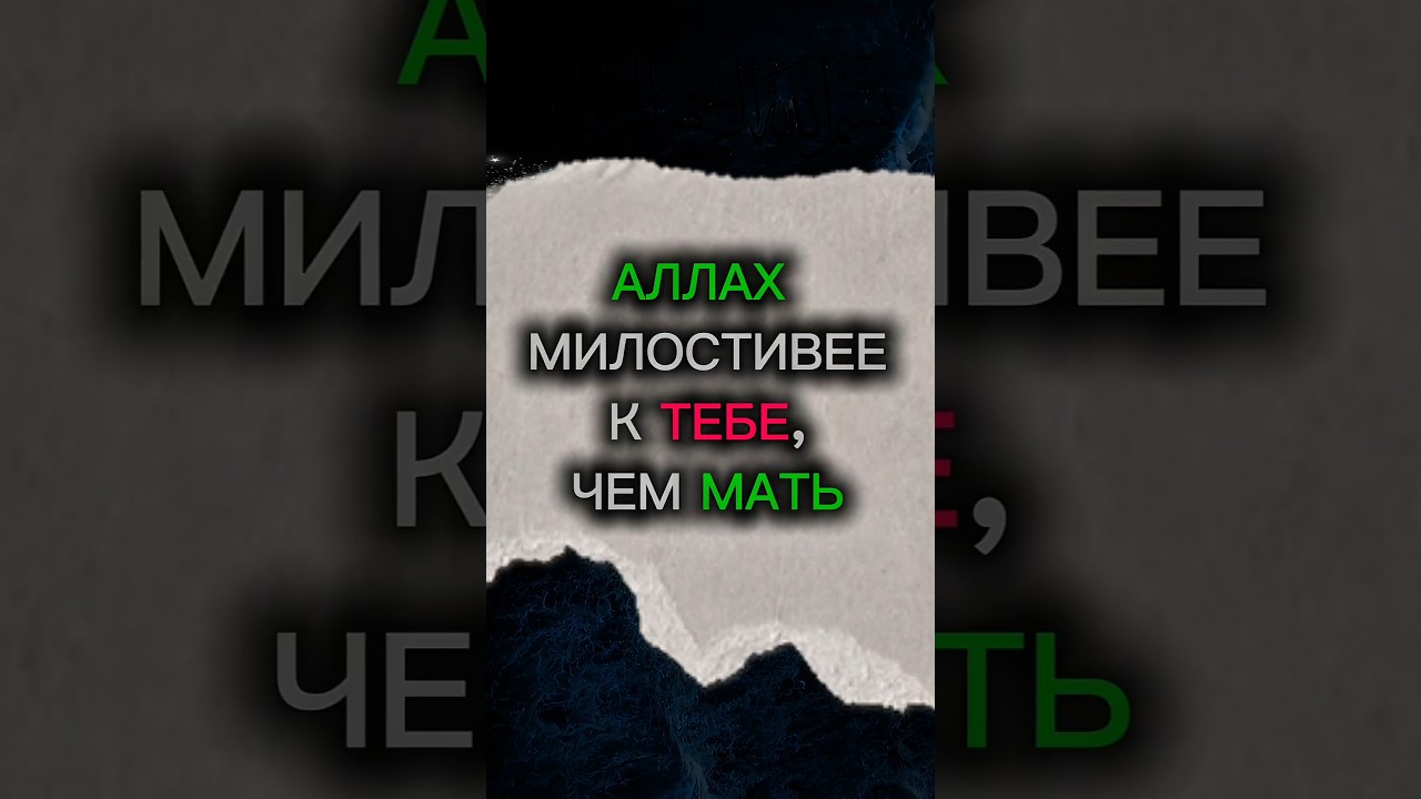 АЛЛАХ МИЛОСТИВЕЕ К ТЕБЕ, ЧЕМ МАТЬ ❤️ #faithechoe #мистика #субханаллах #аллоху #топ