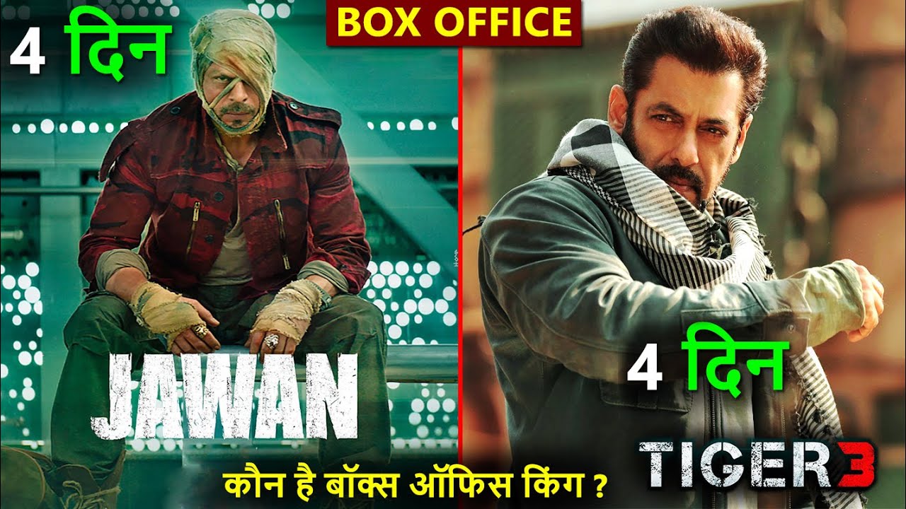 Tiger 3 box office collection day 4, jawan box office collection, salman khan, shahrukh khan