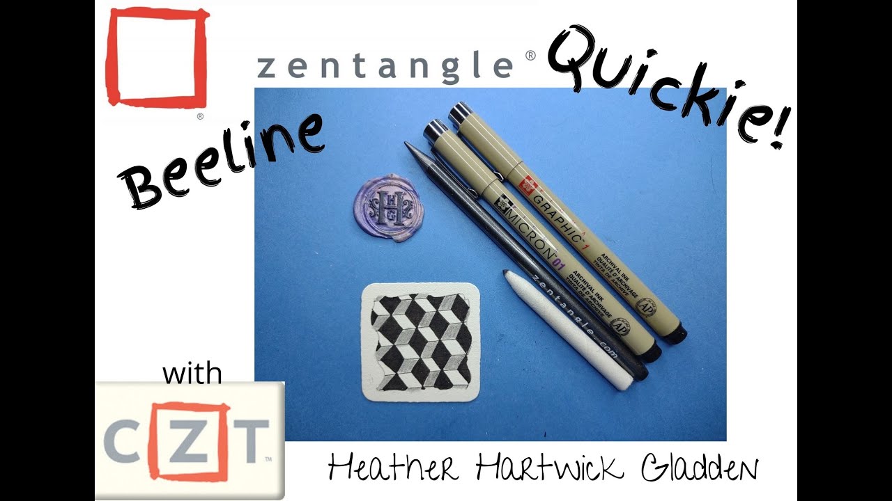 Zentangle® Quickie: Beeline