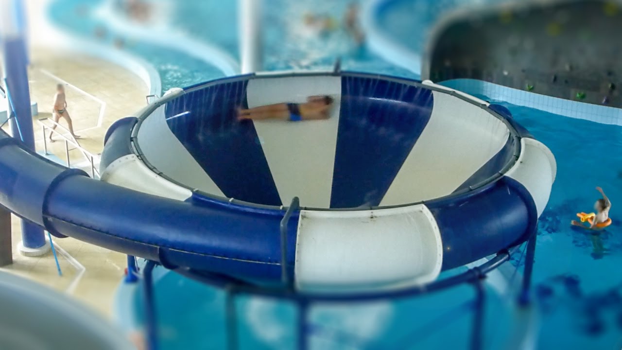 Park Wodny Zielona G&oacute;ra - Space Bowl Trichterrutsche | Zjeżdżalnia Cebula Onride POV