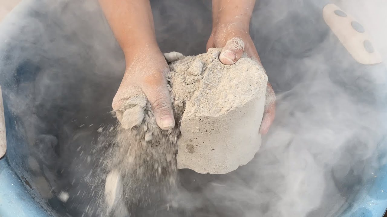 Eid Special❤️/Volcano dust mud dirt crumbling in water/ #asmr #satisfying #relax💦💦❤️❤️