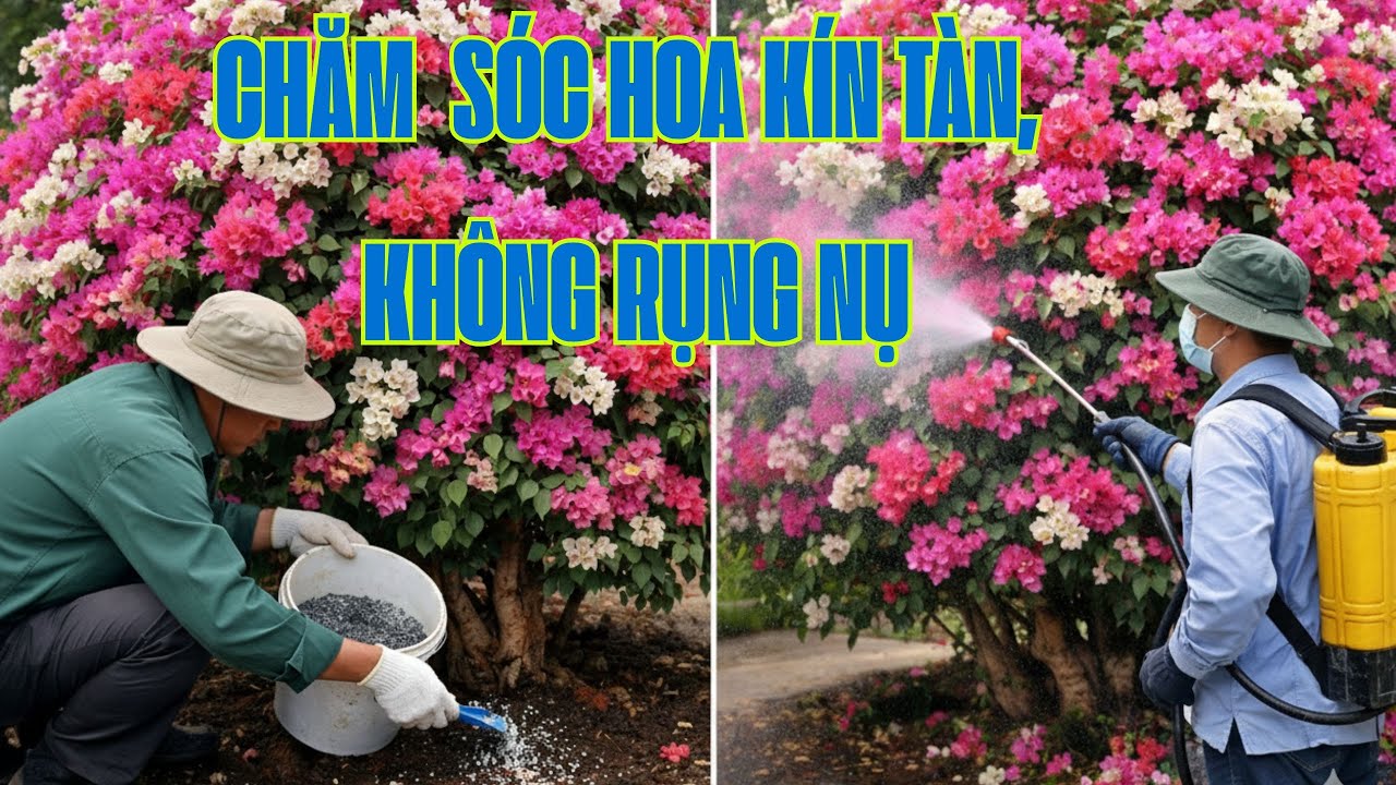 14/12 Al Chia Sẽ công thức đi phân thuốc cho hoa Giấy nở kín tàn, Cập nhật nụ hoa giấy nở đúng Tết