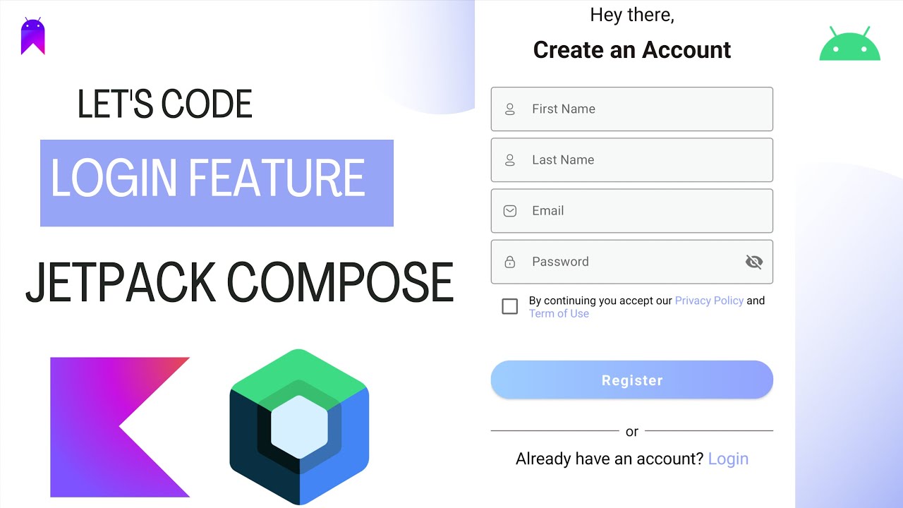 Building a Complete Login Registration Flow in Jetpack Compose | Step-by-Step Tutorial