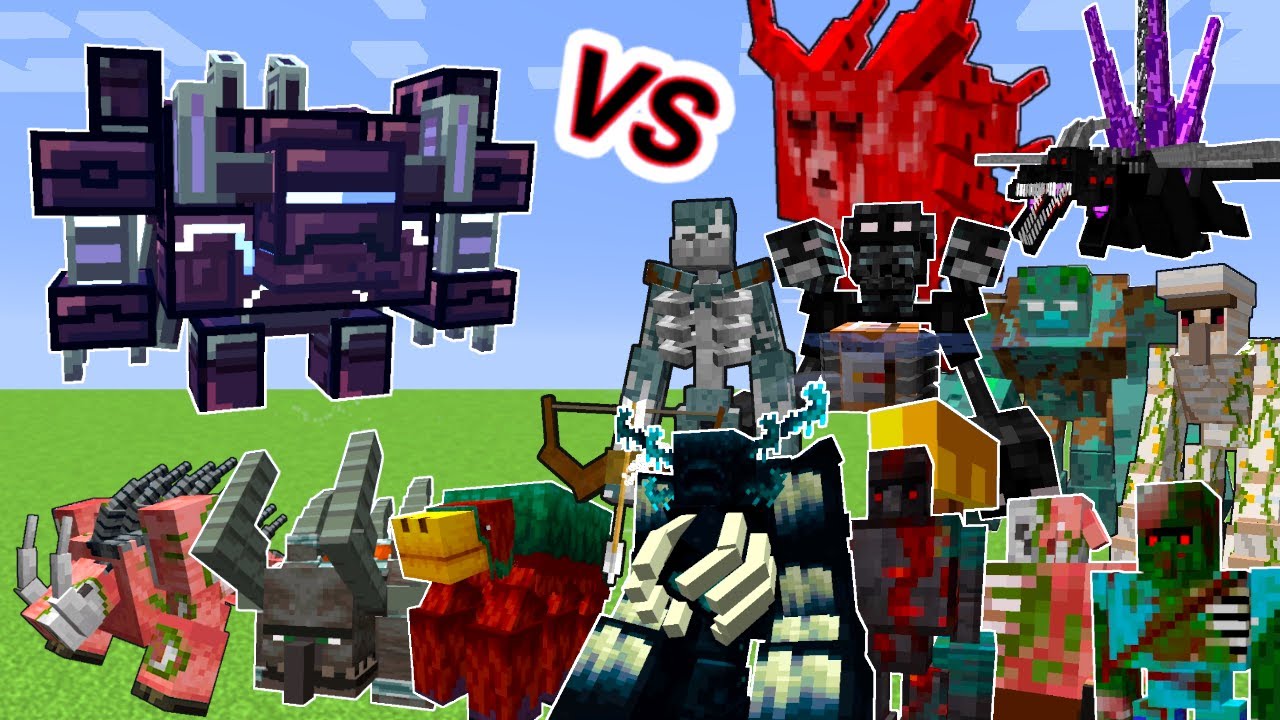Mech Monstrosity Vs. Mutant Mobs Monsters in Minecraft Showcase
