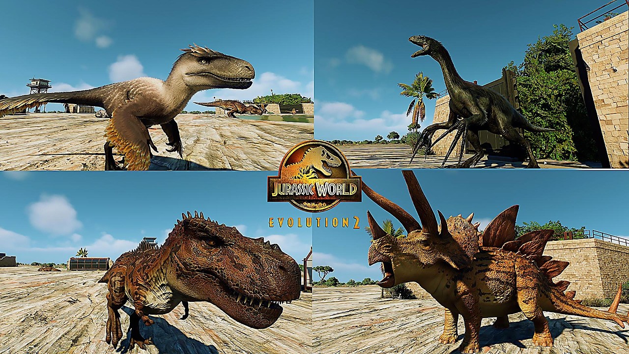TODOS los NUEVOS DINOSAURIOS de Jurassic World Evolution 2 | Dinosaurios para niños